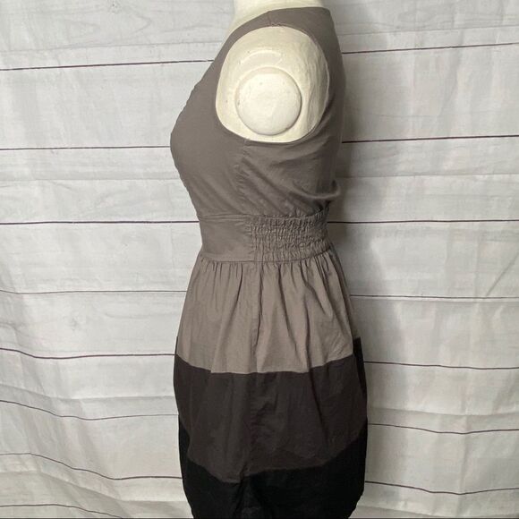 Bebop color block dress small rouched sleeveless - Picture 3 of 9